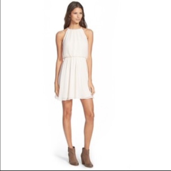 Lush Blouson Chiffon Skater Dress - Picture 2 of 6